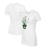 Athletics Tiny Turnip Women's Lilies & Ladybugs T-Shirt - White