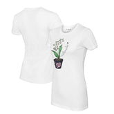 Washington Nationals Tiny Turnip Women's Lilies & Ladybugs T-Shirt - White