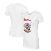 Philadelphia Phillies Tiny Turnip Women's Mermaid T-Shirt - White