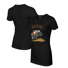 San Francisco Giants Tiny Turnip Women's Monster Truck T-Shirt - Black