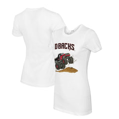 Arizona Diamondbacks Tiny Turnip Women's Monster Truck T-Shirt - White