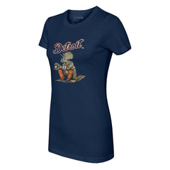 Detroit Tigers Tiny Turnip Women's Triceratops T-Shirt - Navy