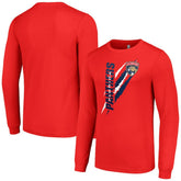 Florida Panthers Starter Color Scratch Long-Sleeve T-Shirt Red