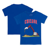 Chicago Cubs Tiny Turnip Youth Excavator T-Shirt - Royal