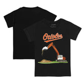 Baltimore Orioles Tiny Turnip Youth Excavator T-Shirt - Black