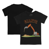 San Francisco Giants Tiny Turnip Youth Excavator T-Shirt - Black