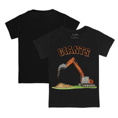 San Francisco Giants Tiny Turnip Youth Excavator T-Shirt - Black