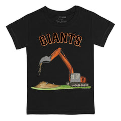 San Francisco Giants Tiny Turnip Youth Excavator T-Shirt - Black