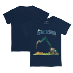 Seattle Mariners Tiny Turnip Youth Excavator T-Shirt - Navy