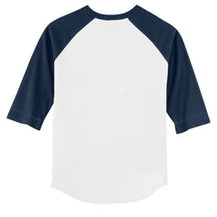 Tampa Bay Rays Tiny Turnip Youth Lilies & Ladybugs 3/4-Sleeve Raglan T-Shirt - White/Navy