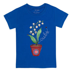 Chicago Cubs Tiny Turnip Youth Lilies & Ladybugs T-Shirt - Royal