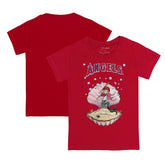 Los Angeles Angels Tiny Turnip Youth Mermaid T-Shirt - Red
