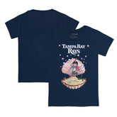 Tampa Bay Rays Tiny Turnip Youth Mermaid T-Shirt - Navy