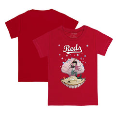 Cincinnati Reds Tiny Turnip Youth Mermaid T-Shirt - Red