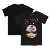 San Francisco Giants Tiny Turnip Youth Mermaid T-Shirt - Black