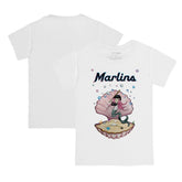 Miami Marlins Tiny Turnip Youth Mermaid T-Shirt - White
