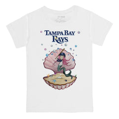 Tampa Bay Rays Tiny Turnip Youth Mermaid T-Shirt - White