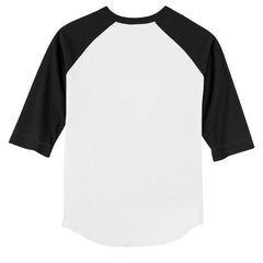 Athletics Tiny Turnip Youth Monster Truck 3/4-Sleeve Raglan T-Shirt - White/Black