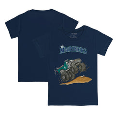 Seattle Mariners Tiny Turnip Youth Monster Truck T-Shirt - Navy