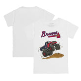 Atlanta Braves Tiny Turnip Youth Monster Truck T-Shirt - White