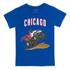 Chicago Cubs Tiny Turnip Youth Monster Truck T-Shirt - Royal