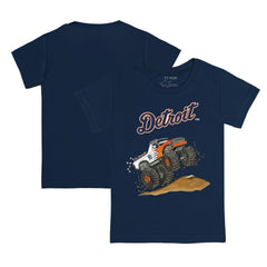 Detroit Tigers Tiny Turnip Youth Monster Truck T-Shirt - Navy