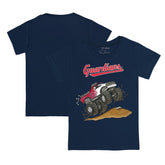 Cleveland Guardians Tiny Turnip Youth Monster Truck T-Shirt - Navy