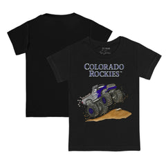 Colorado Rockies Tiny Turnip Youth Monster Truck T-Shirt - Black