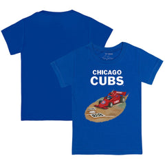 Chicago Cubs Tiny Turnip Youth Race Car T-Shirt - Royal