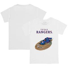 Texas Rangers Tiny Turnip Youth Race Car T-Shirt - White