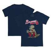 Atlanta Braves Tiny Turnip Youth Triceratops T-Shirt - Navy