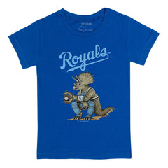 Kansas City Royals Tiny Turnip Youth Triceratops T-Shirt - Royal
