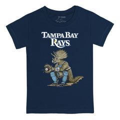 Tampa Bay Rays Tiny Turnip Youth Triceratops T-Shirt - Navy
