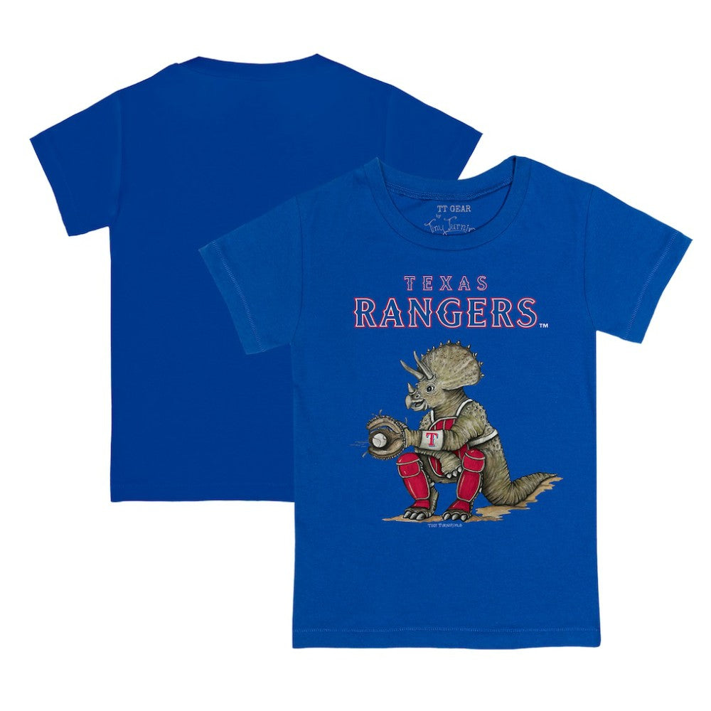 Texas Rangers Tiny Turnip Youth Triceratops T-Shirt - Royal