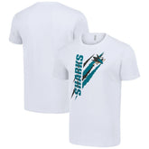San Jose Sharks Starter Color Scratch T-Shirt White