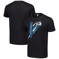 Colorado Avalanche Starter Color Scratch T-Shirt Black