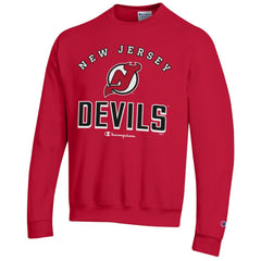 New Jersey Devils Champion Eco Powerblend Crewneck Sweatshirt Red