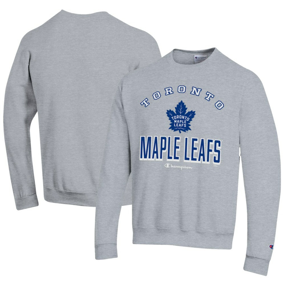 Toronto Maple Leafs Champion Eco Powerblend Crewneck Sweatshirt Gray