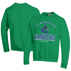 Vancouver Canucks Champion Eco Powerblend Crewneck Sweatshirt Green