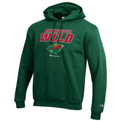 Minnesota Wild Champion Eco Powerblend Pullover Hoodie Hunter Green
