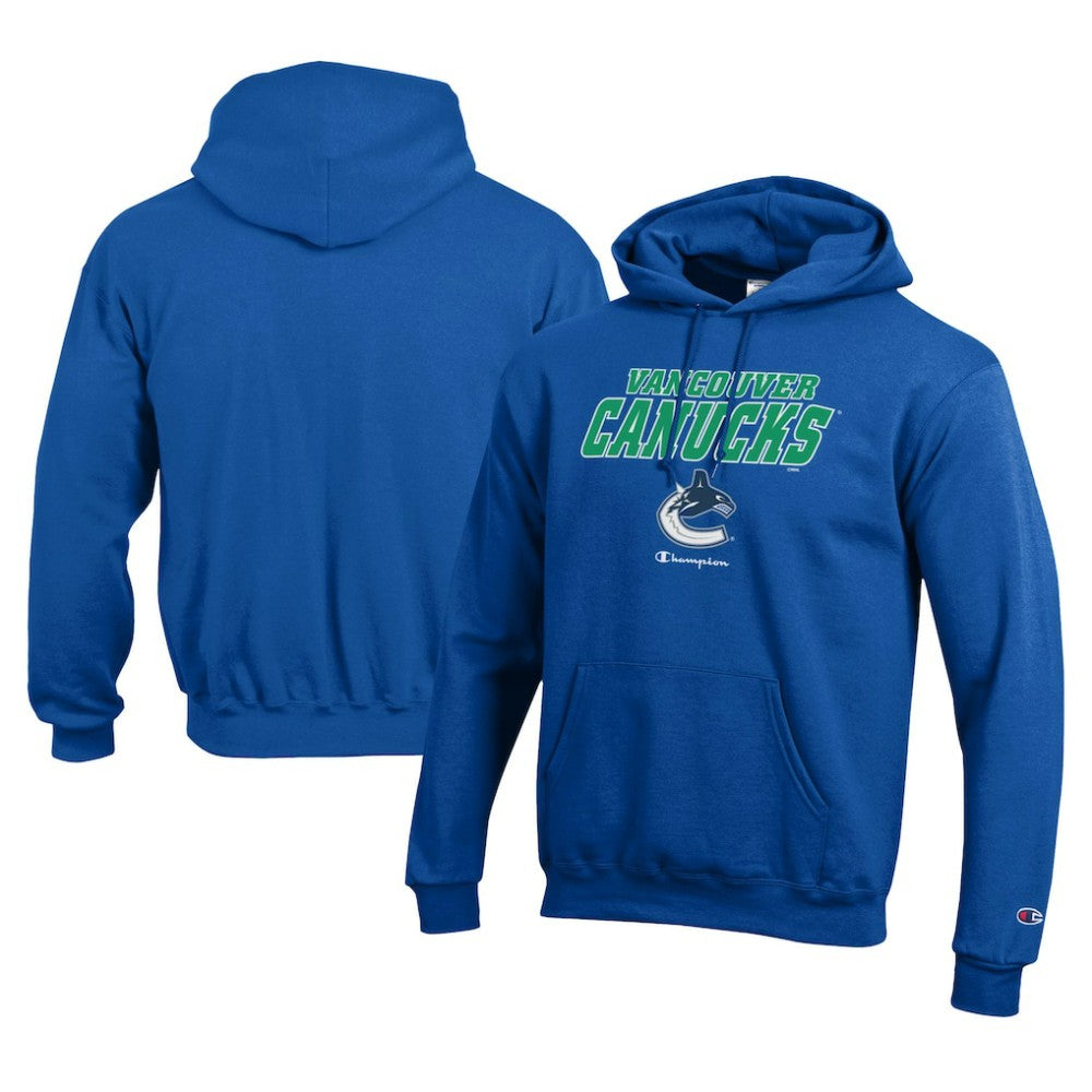 Vancouver Canucks Champion Eco Powerblend Pullover Hoodie Royal