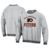 Philadelphia Flyers Champion Reverse Weave Yarn Dye Pullover Sweatshirt Heather Gray