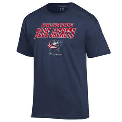 Columbus Blue Jackets Champion Jersey T-Shirt Navy