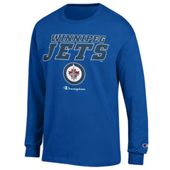 Winnipeg Jets Champion Long-Sleeve Jersey T-Shirt Royal