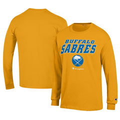 Buffalo Sabres Champion Long-Sleeve Jersey T-Shirt Gold