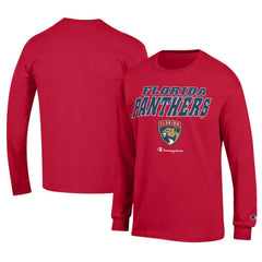 Florida Panthers Champion Long-Sleeve Jersey T-Shirt Red