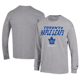 Toronto Maple Leafs Champion Long-Sleeve Jersey T-Shirt Gray