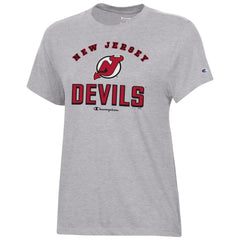 New Jersey Devils Champion Women's Core T-Shirt Heather Gray