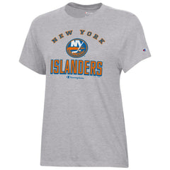 New York Islanders Champion Women's Core T-Shirt Heather Gray