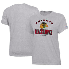 Chicago Blackhawks Champion Women's Core T-Shirt Heather Gray